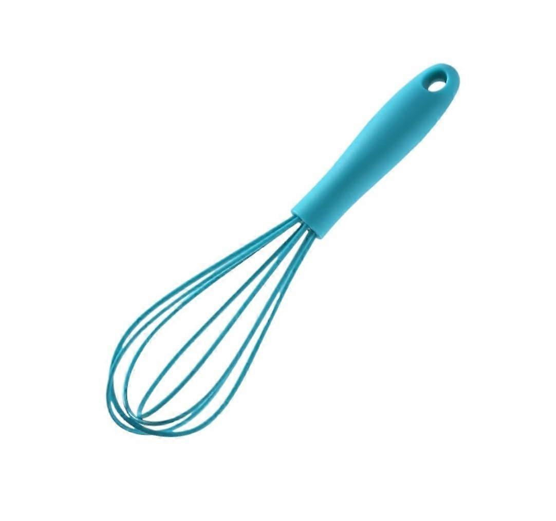 Whisk Baking Utensils Manual Rotating Whisk 17x4.3cm Silicone Cream Mixer Blue Kitchen Tools