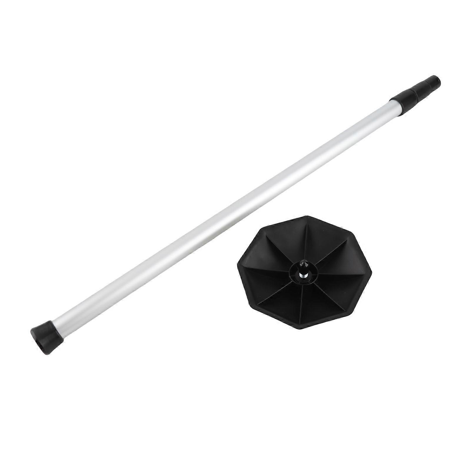 Flexible travel bag support bar, rigid arm for golf bag protection