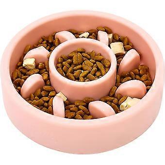 Anti-Glutton Hunde- og Katteskål, Langsom Foderskål til Hunde, Skridsikker Foderskål, Fremmer Langsom Fordøjelse, Til Små