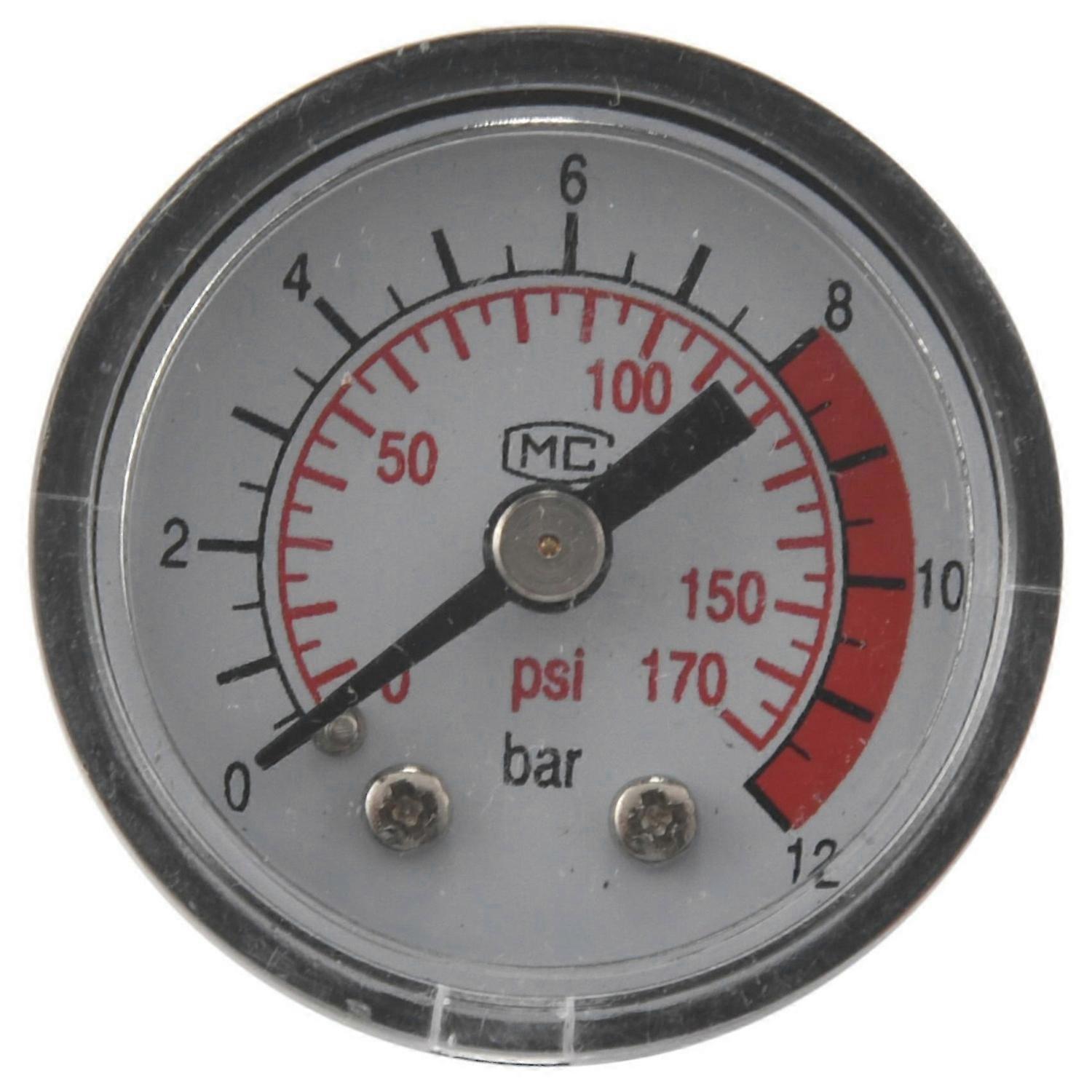 מד לחץ אוויר גז 0-12BAR 0-170PSI 10 מ"מ הברגה 0-170PSI מד לחץ מדחס