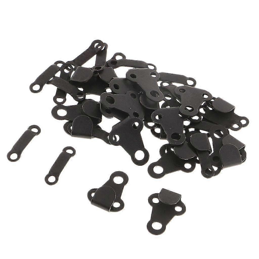 20 set di ganci da cucito e chiusure ad occhiello per pantaloni e gonna neri