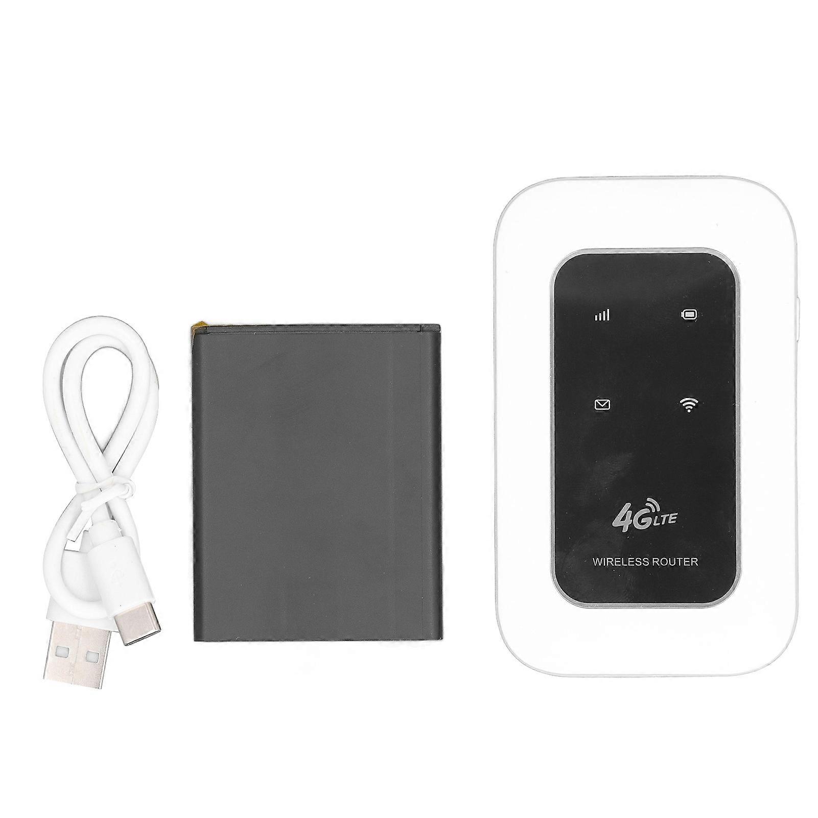 Unlocked 4G LTE 300Mbps Portable Wi-Fi Router with SIM Card Slot for Smartphone, Tablet, Laptop