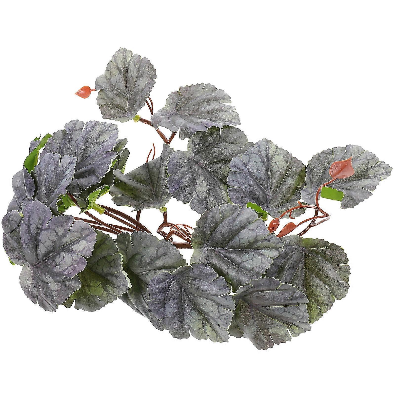 Artificial Aquatic Plants Reptile Tank Plant 6.5X6.4cm Durable Design for Reptile Box 1Set