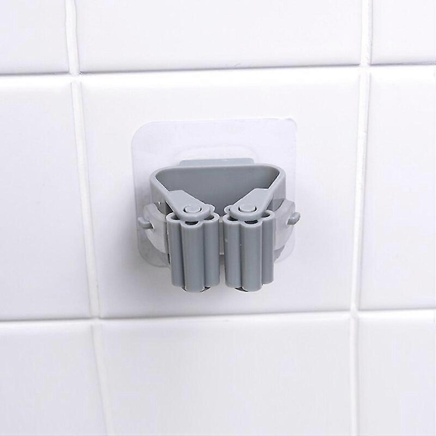 Home Storage Rack Bathroom Suction Hanging Pipe Traceless Hooks Wall Mounted Mop