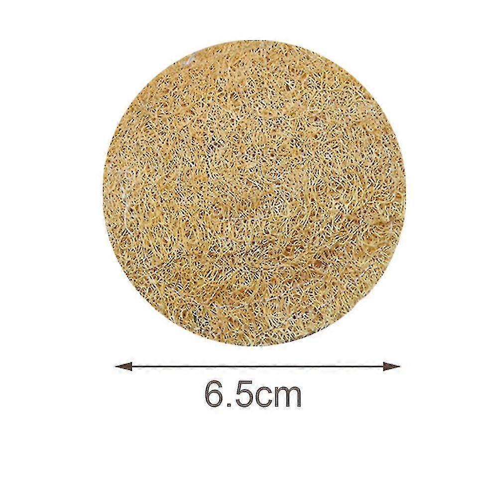 6 Pcs Round Absorbent Loofah Coasters for Drinks