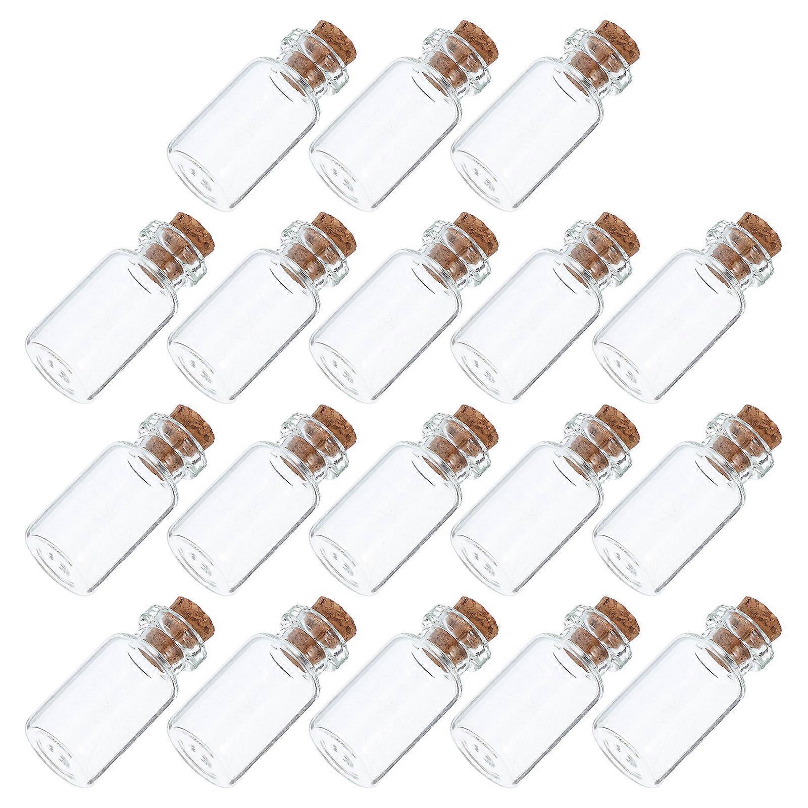 Message Bottle Containers Wishing Bottle For Coffee Shop Decorations 3.50X1.60X1.60cm 18Pcs