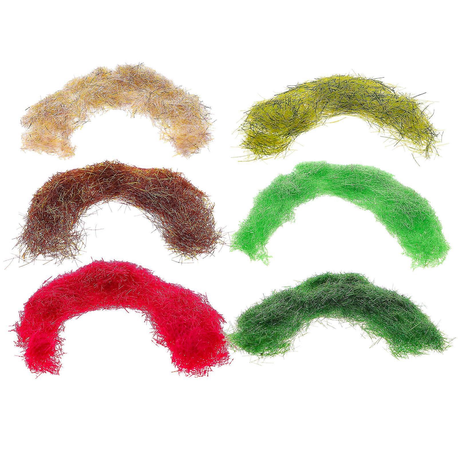 Fake Grass For Project Simulation Moss DIY Modeling Garden Decor Light Green 6Pcs