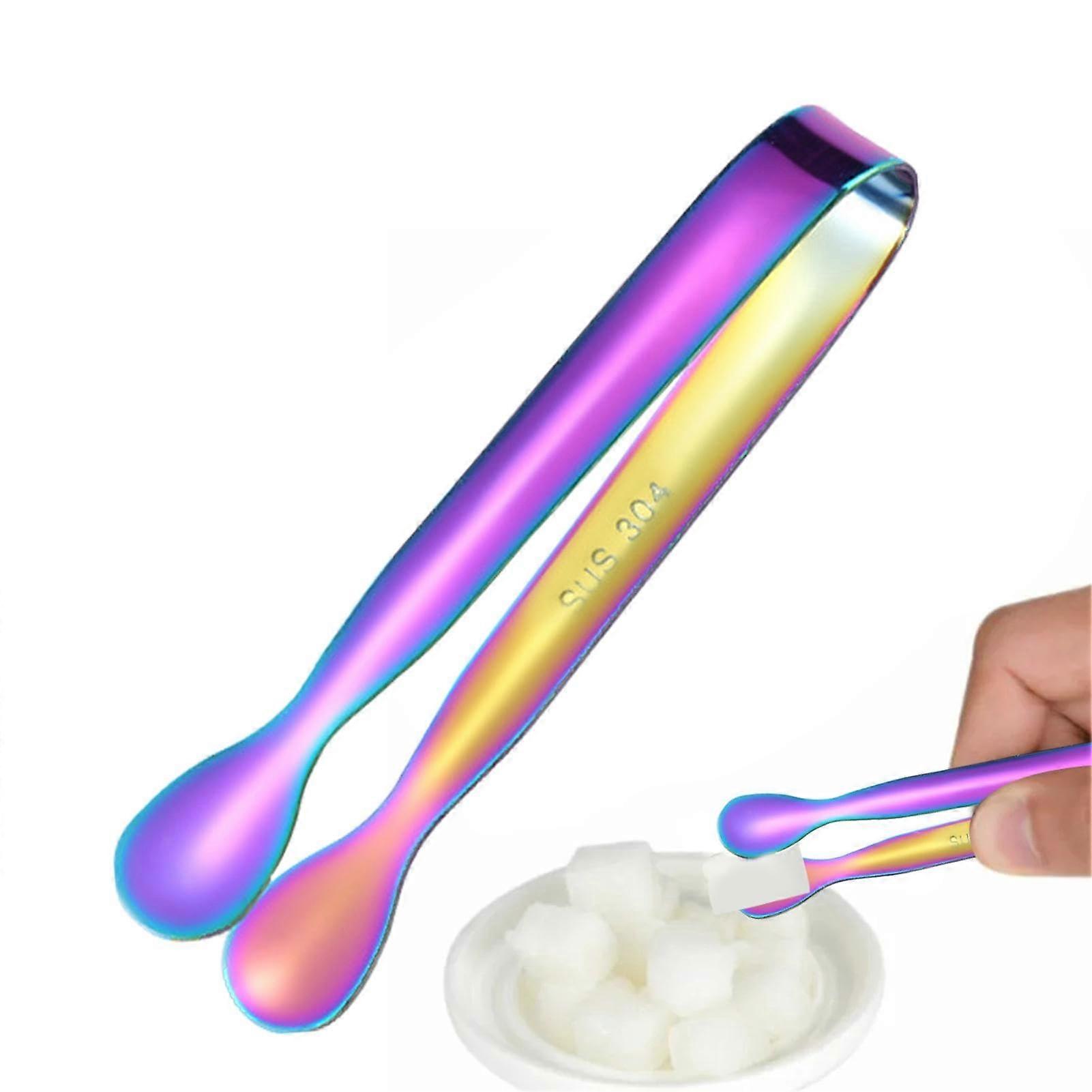 Tongs for Starters Serving sticks made of stainless steel for food, piston tongs Colorful