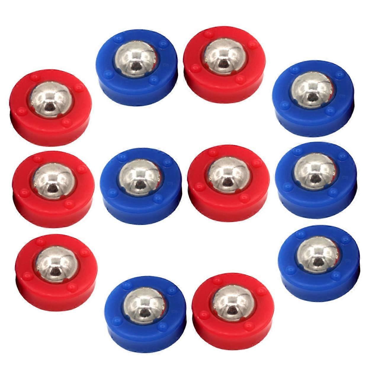 Table Shuffleboard Game Set - 12 Pieces Curling Pucks and Sliding Beads for Kids' Bed Boards and Family Fun