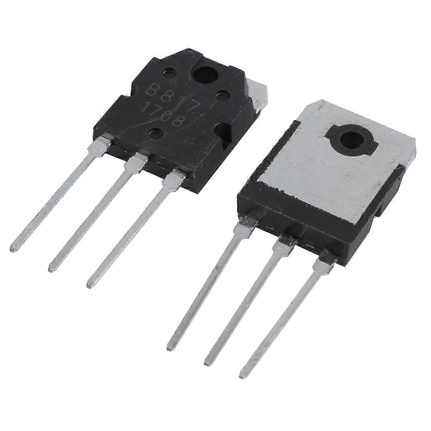 2 Transistors en silicium - compatible D 1047 + B 817, 200 V, 12 A