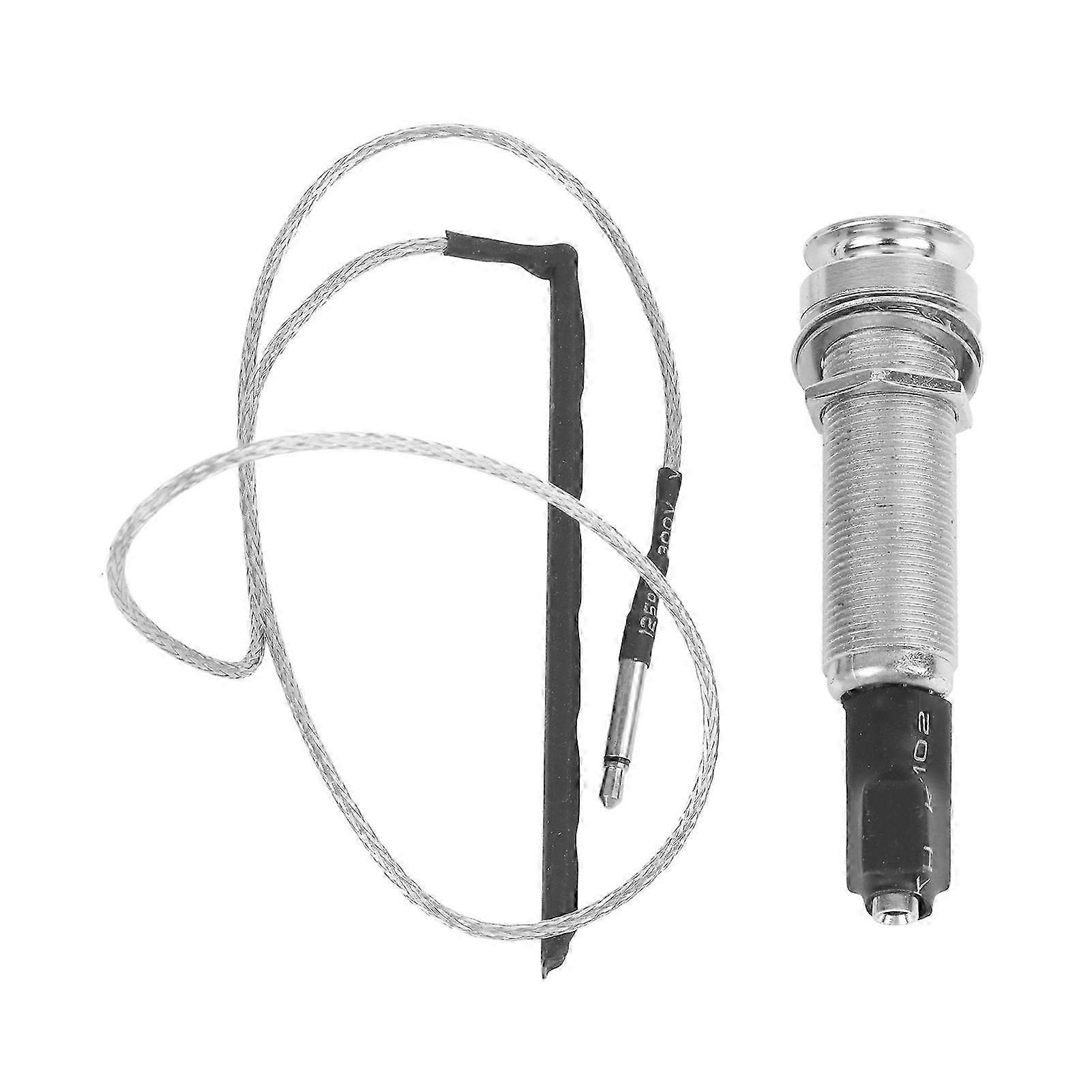 Acoustic Guitar Under Saddle Piezo Pickup Stick with 6.35mm Endpin Output Jack