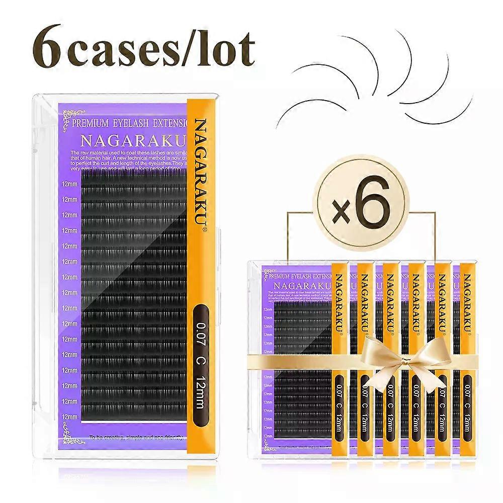 Security NAGARAKU All Size 6 Cases C D CC DD Curl Faux Mink Eyelashes Extension Individual Eyelashes Artificial Fake False Eyelashes