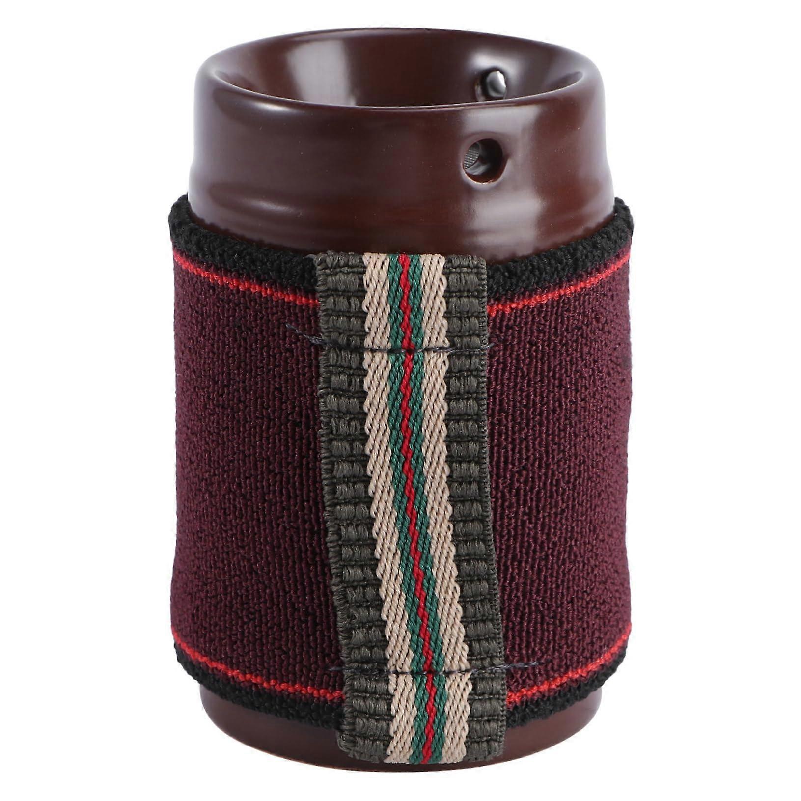 Double-walled Moxibustion Ceramic Moxa Head for Abdomen and Shoulders, Safe and Durable with Thermal Insulation