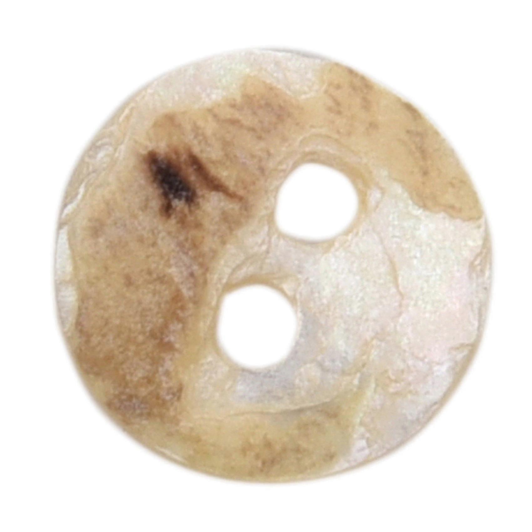 100 Perlmutt Mop Runde Shell Nähknöpfe 8mm heiß