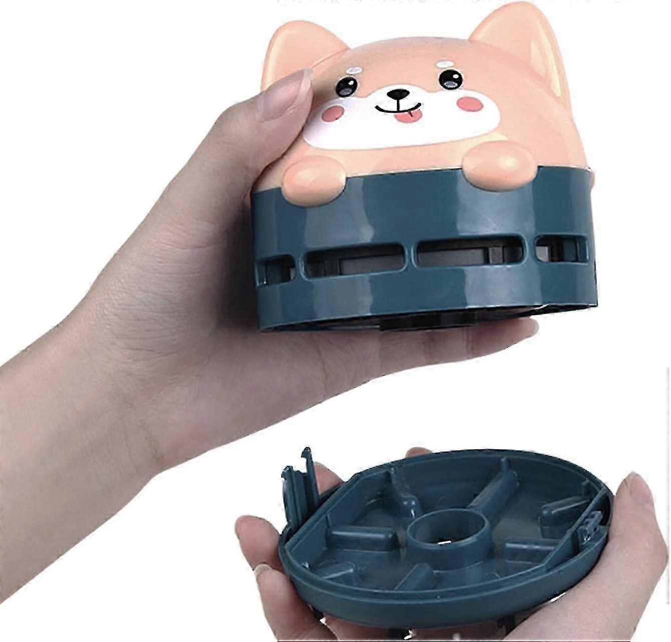 Mini Crumb Vacuum Cleaner 2024 - Low Noise, Energy Saving, Cordless, USB Rechargeable, Suitable for Desktop Use