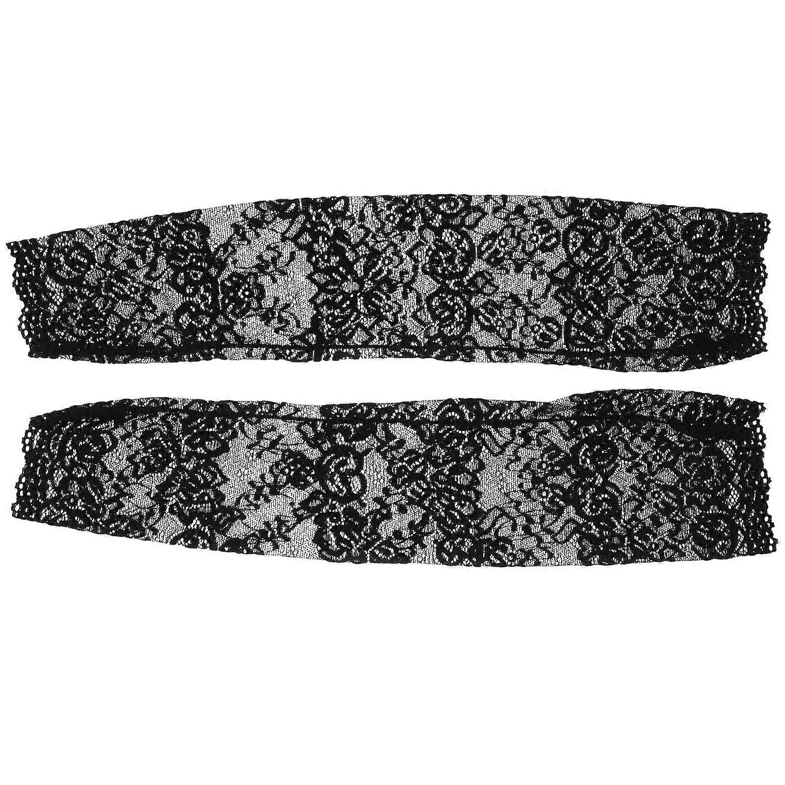 Here's a refined and appealing product description based on the details you provided:
**1 Pair Breathable Lace Arm Sleeves for Women – Black