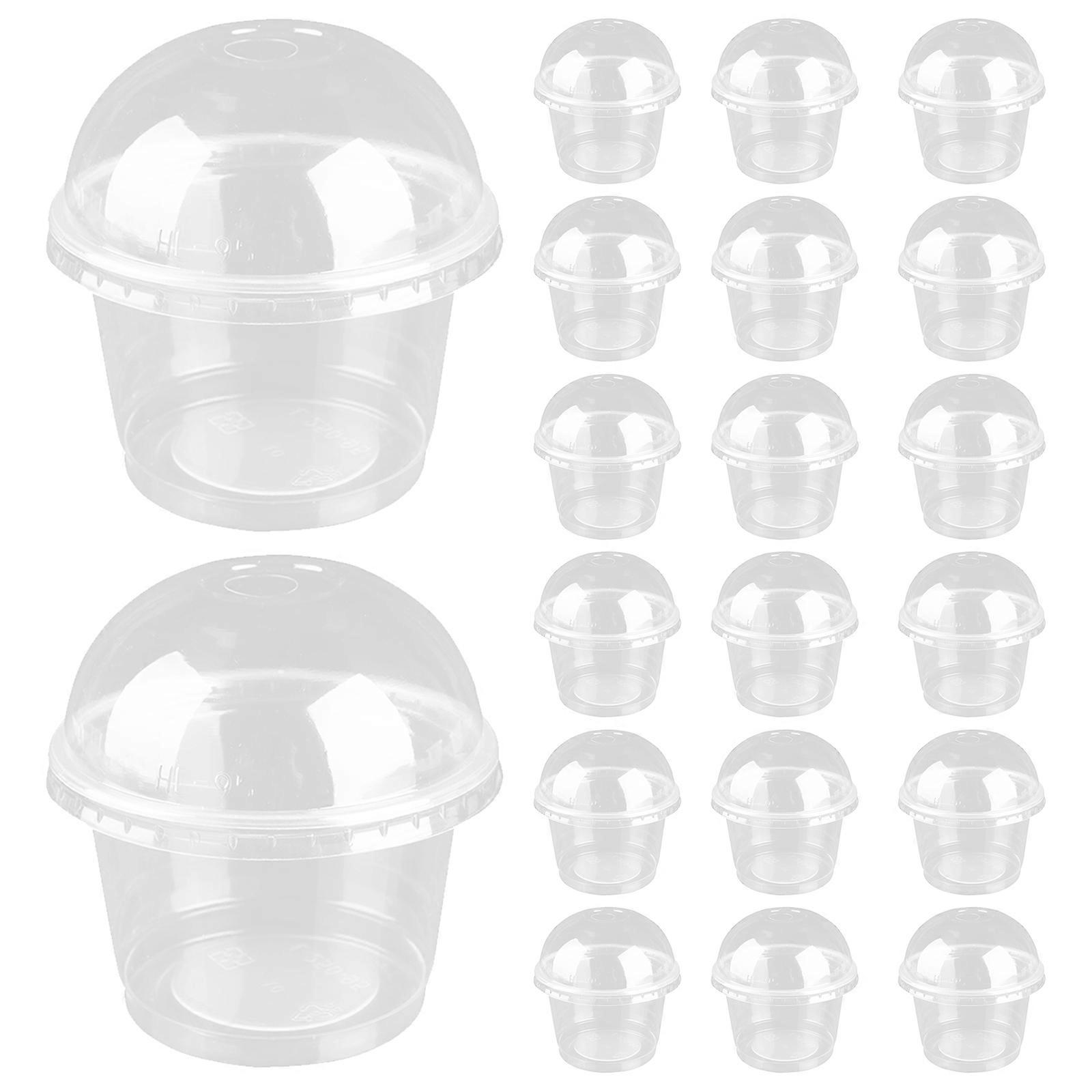 20Pcs with Lids for Cake Dessert Ice Cream and Salad