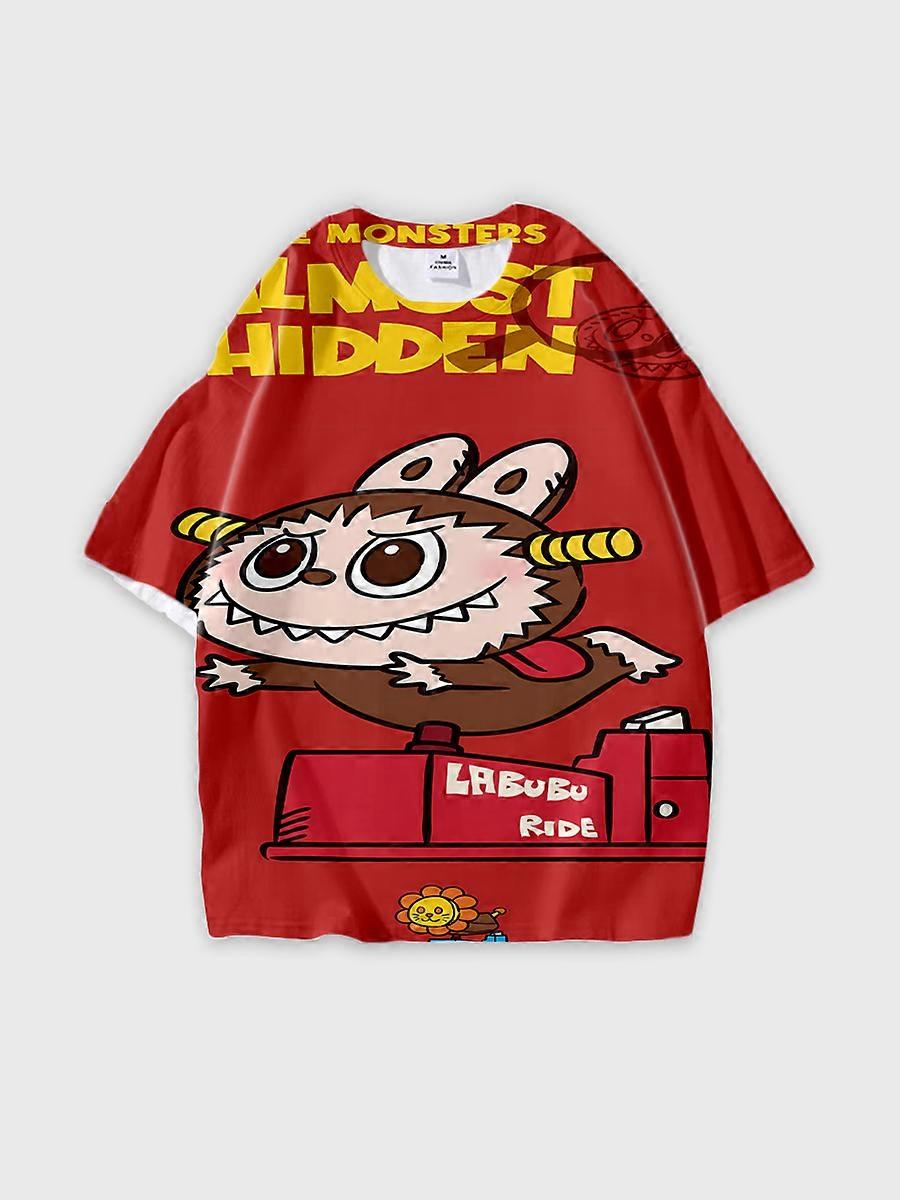 T-shirt round neck Pattern loose short sleeve JW6467