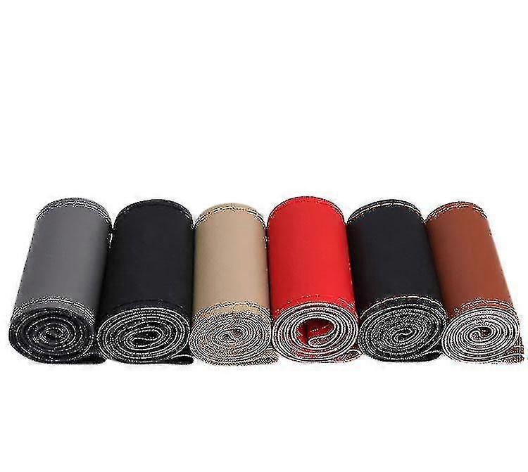 Breathable Leather Steering Wheel Cover for Trucks & Buses - Non-Slip Design for Soft Comfort & Enhanced Grip