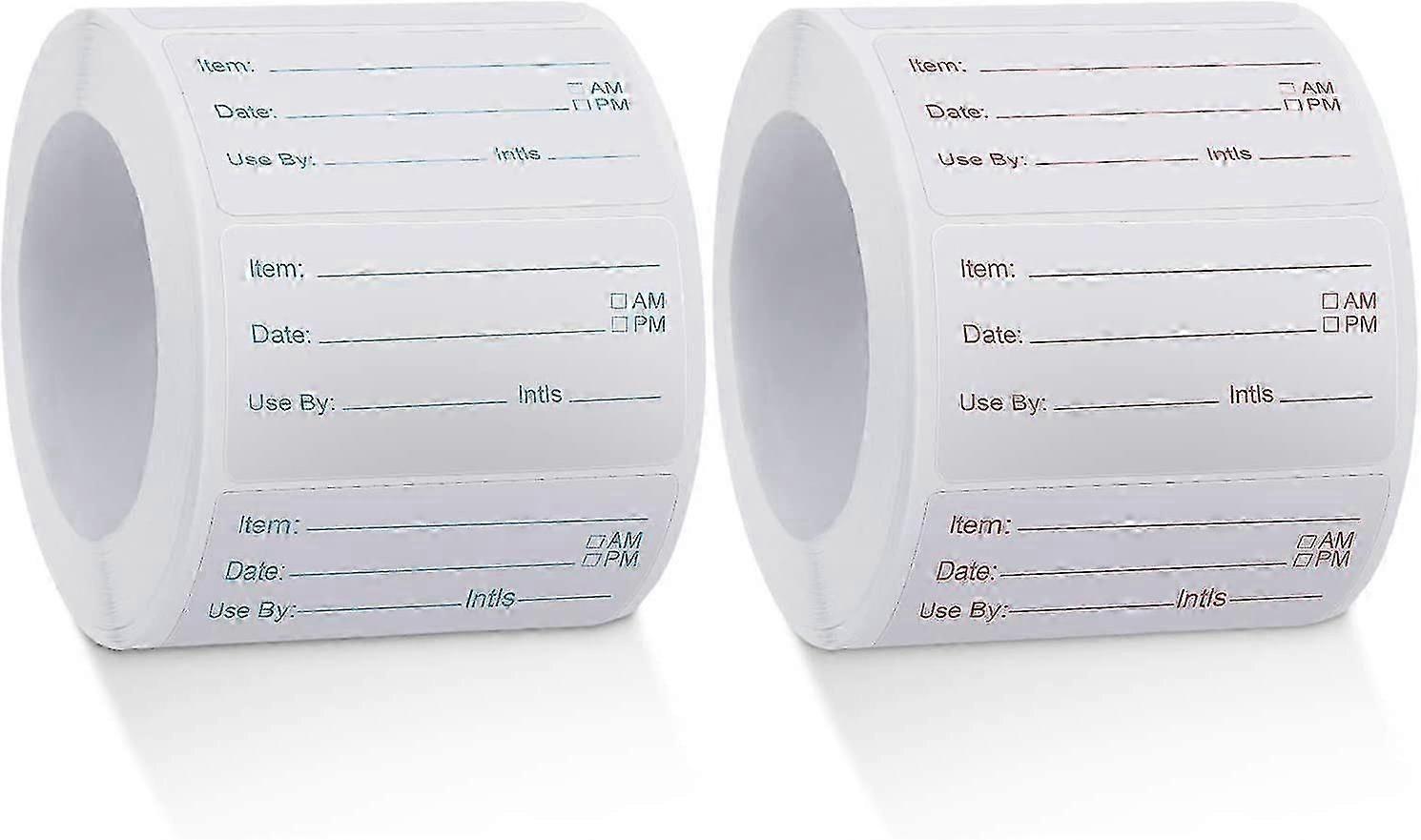 1000 Dissolvable Food Labels for Canning and Meal Prep - Removable and Practical