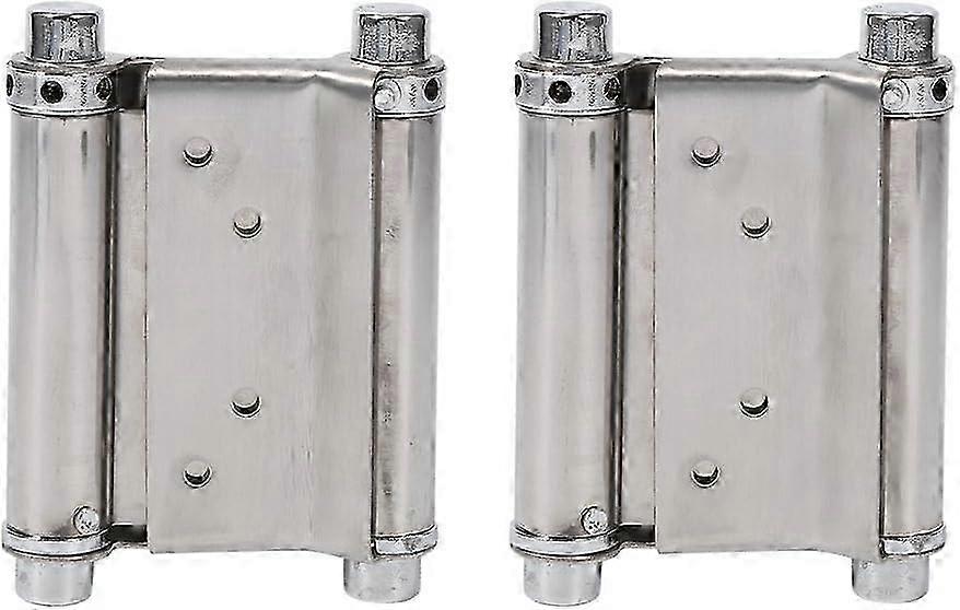2 Pack of 3 Inch Double Action Spring Hinges for Salon & Cafe Bar Counter Doors - Includes Screws & Destruction Rods for Easy Installation