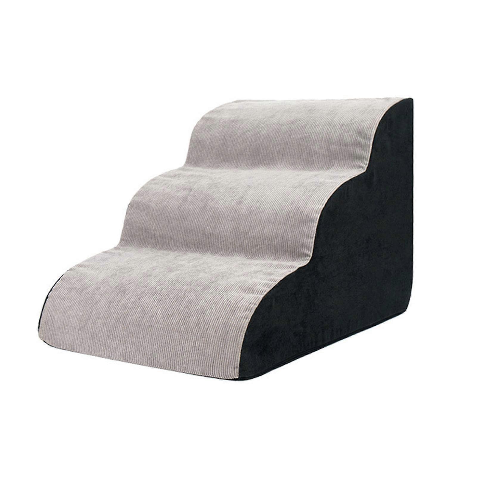 Sponge Dog Step 3 Tier Foam Dog Staircase - Portable 3-Step Pet Ramp for Small Dogs, Lightweight and Durable Design
