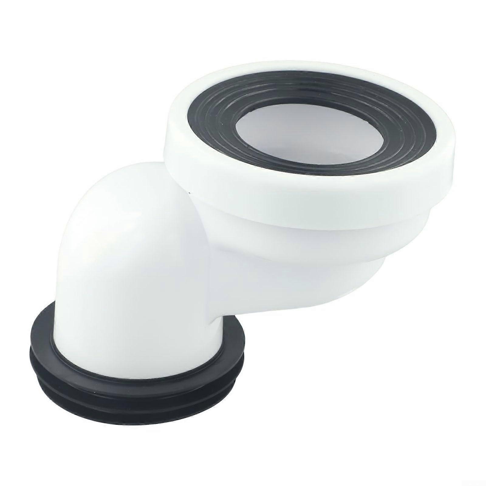 PVC Toilet Connection Nozzle, Straight Eccentric Drain Pipe Connector, Angle Toilet Connector, 010cm Adjustable Sewage Pipe Adapter (D)