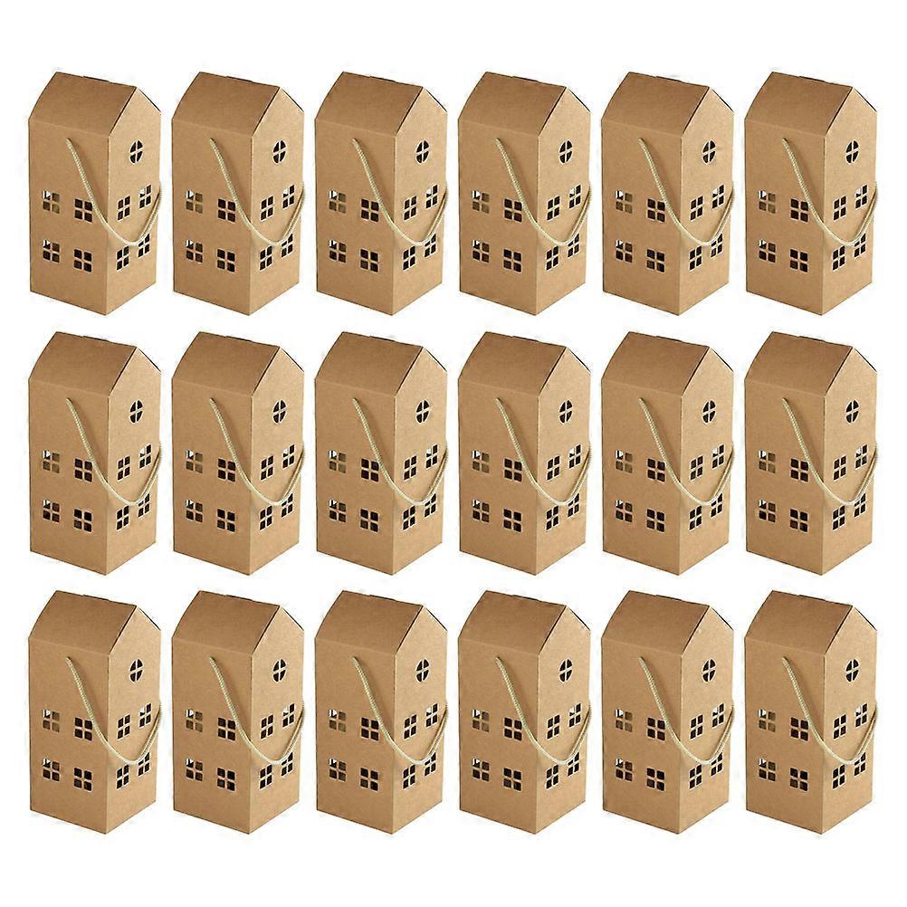 20pcs Handheld Candy & Biscuit Boxes – Sturdy Handle Cases for Weddings, Birthdays, Parties – Elegant Storage for Event Favors