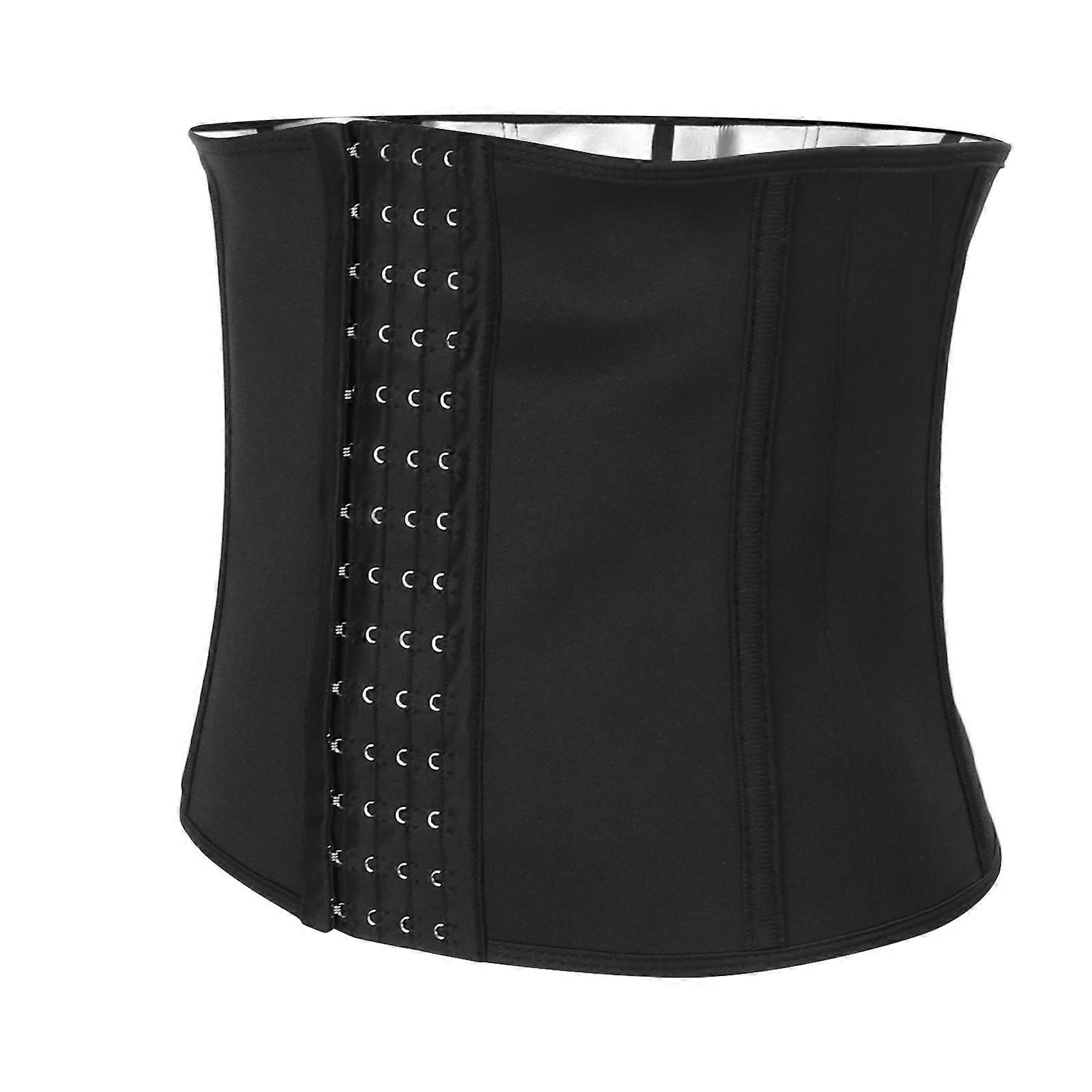 Belly Wrap Comfortable 4 Row Button Adjustable Wrap Waist Trainer for Women Yoga Fitness M