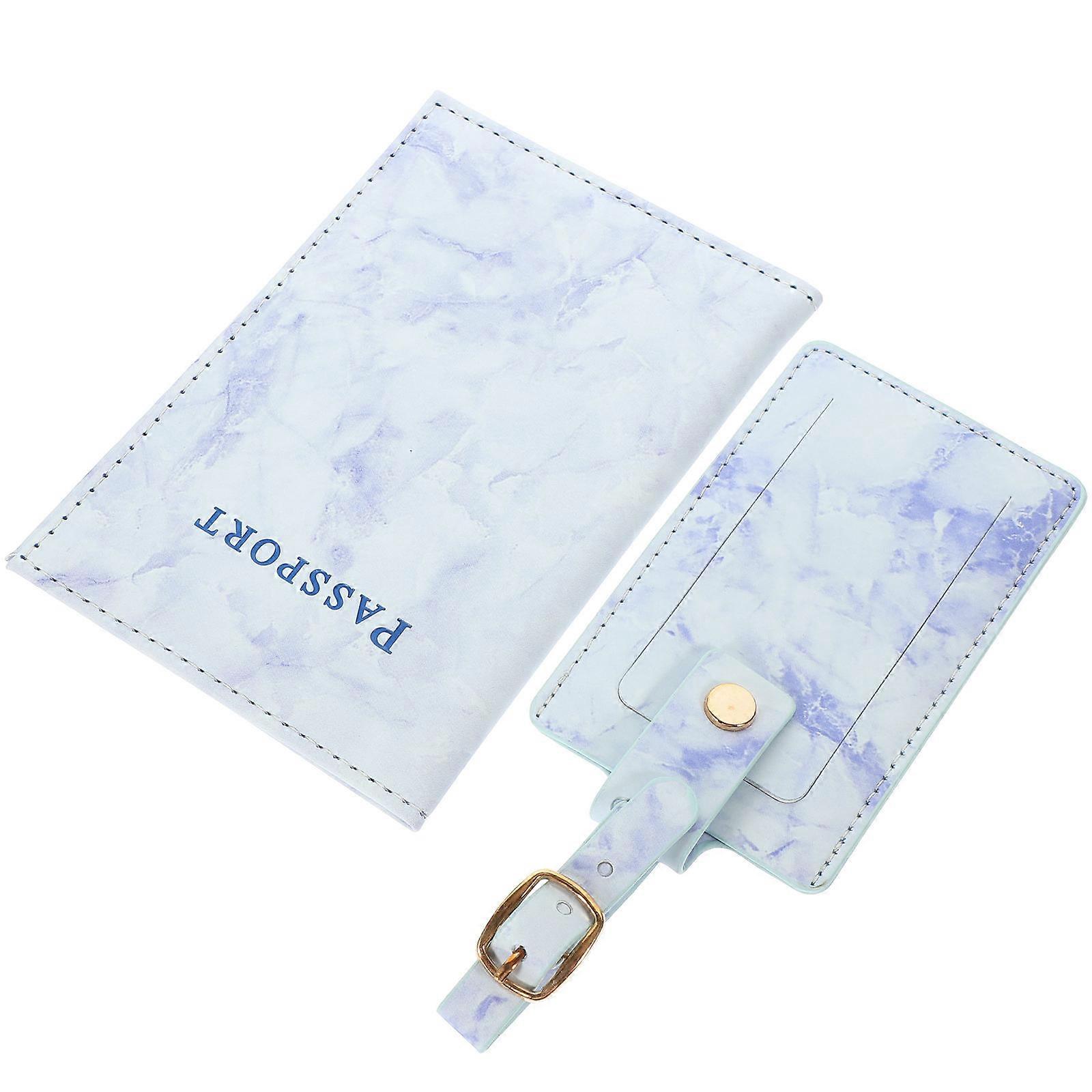 a polished and professional product description based on the details you provided:

 

**Set of 1 PU Passport Holder & Luggage Tag – Lightweight