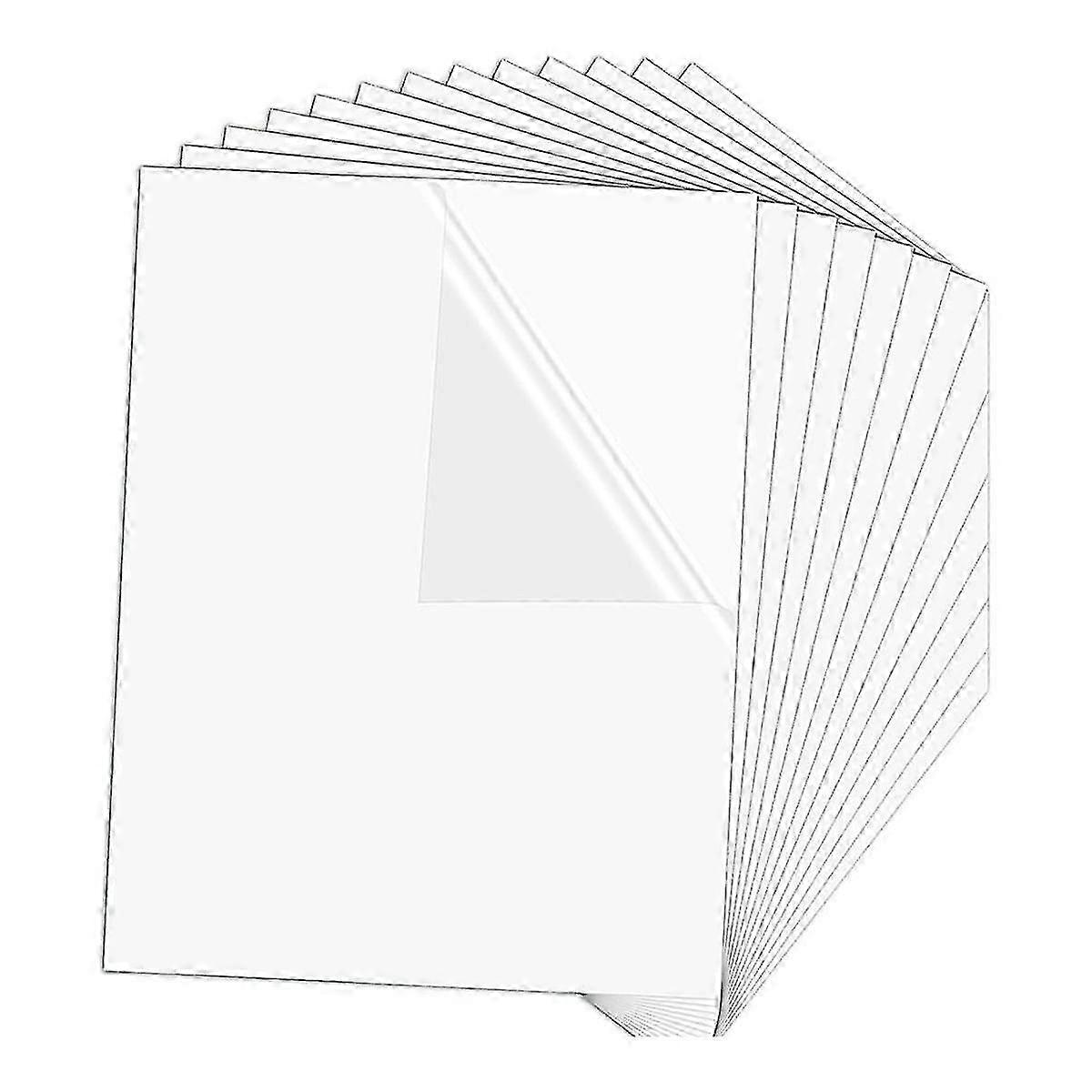 Vinil de Sublimação 100 Pcs Adesivo de Sublimação Branco Brilhante 8.5 Polegadas X 11 Polegadas Papel Adesivo Para Inkj