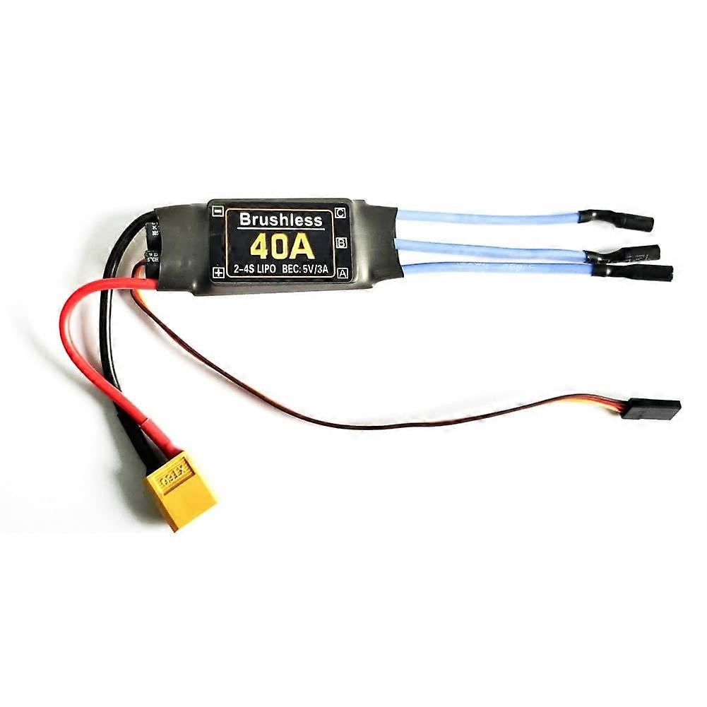 40A Brushless Regulator Speed Controller with XT60 Connector for RC Quadcopter, Helicopter Motor, Durable Accessory
