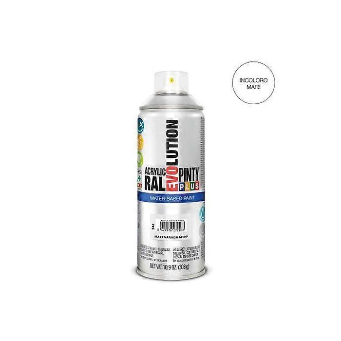 Matte Varnish in Aerosol - PINTYPLUS - Evolution - 520cc - Water-Based - Environmentally Friendly