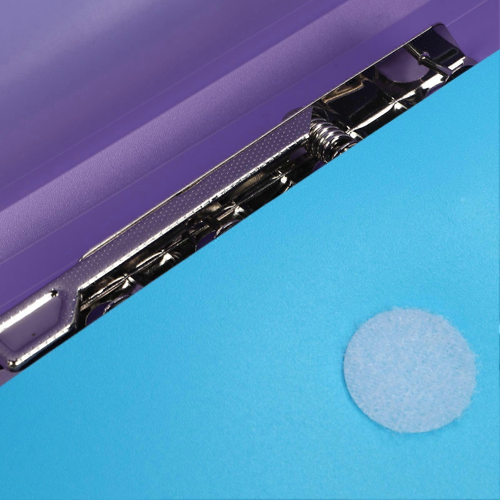 Folder Portable Student Exclamation Point Shape Elastic File Folder A3A4 Test Paper Storage BagBlue