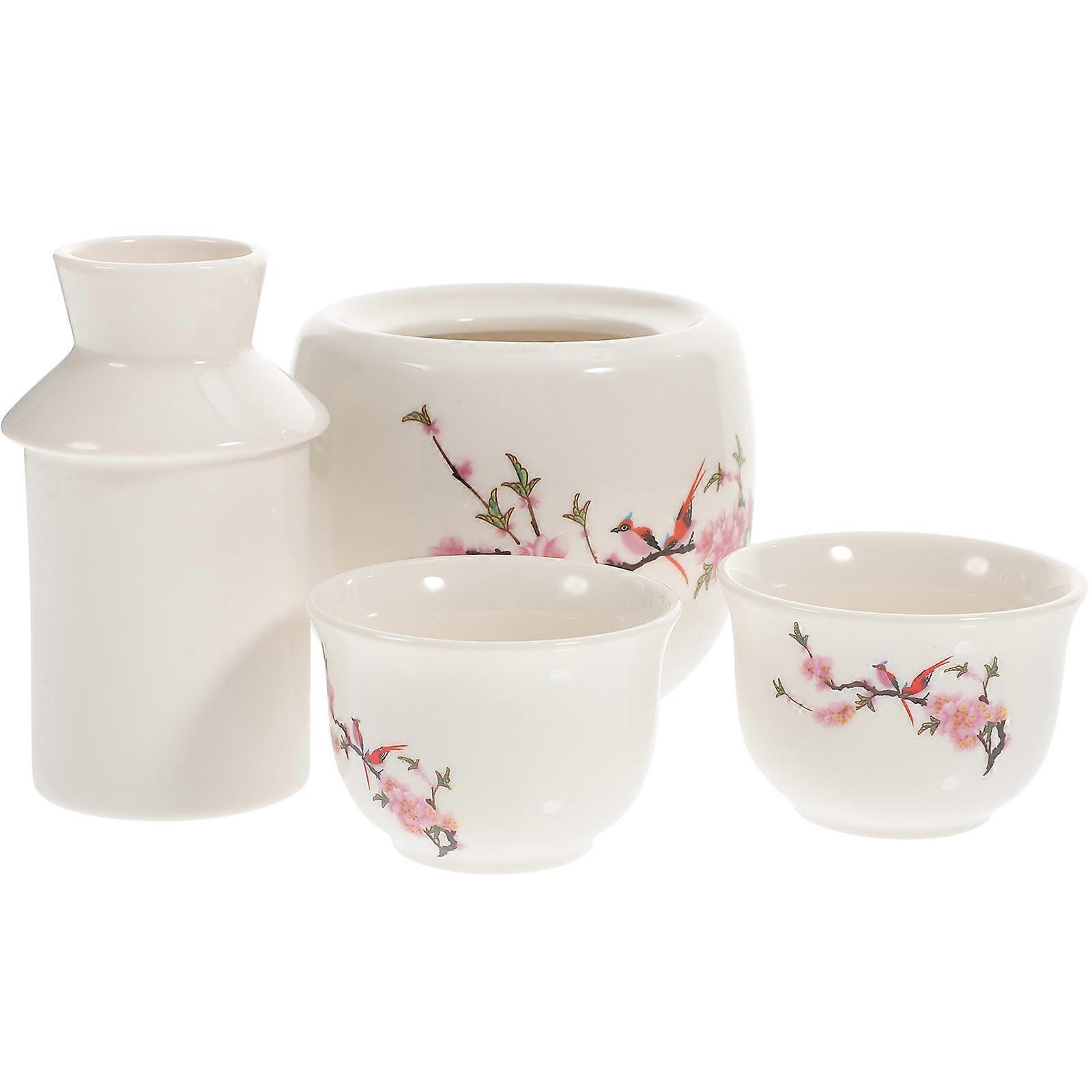 Drinking Ceramic Fondue Pot Set Simple Design Household Tea Set For Winter Use 10X10X8CM 1Set