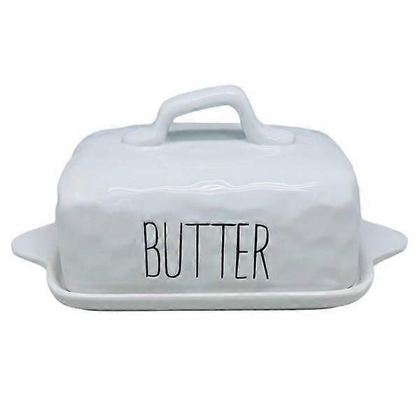 Ceramic Dimples Butter Dish for Stylish Serving Breakfast Family Plates