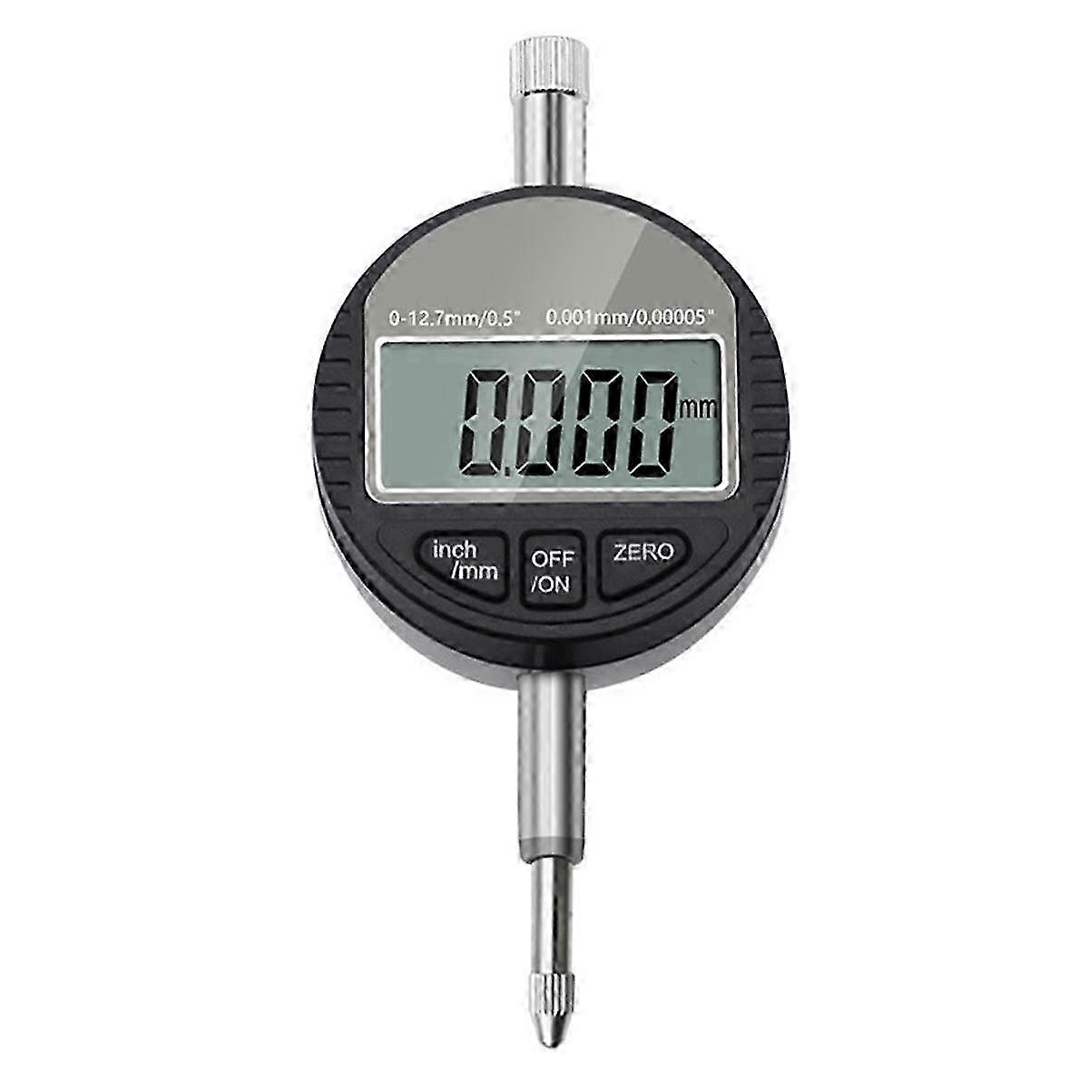 DTI Digital Dial Indicator 0.001mm Resolution,0-12.7mm/0-0.5 Inch Range Dial Test Indicators Electronic Indicator Gauge
