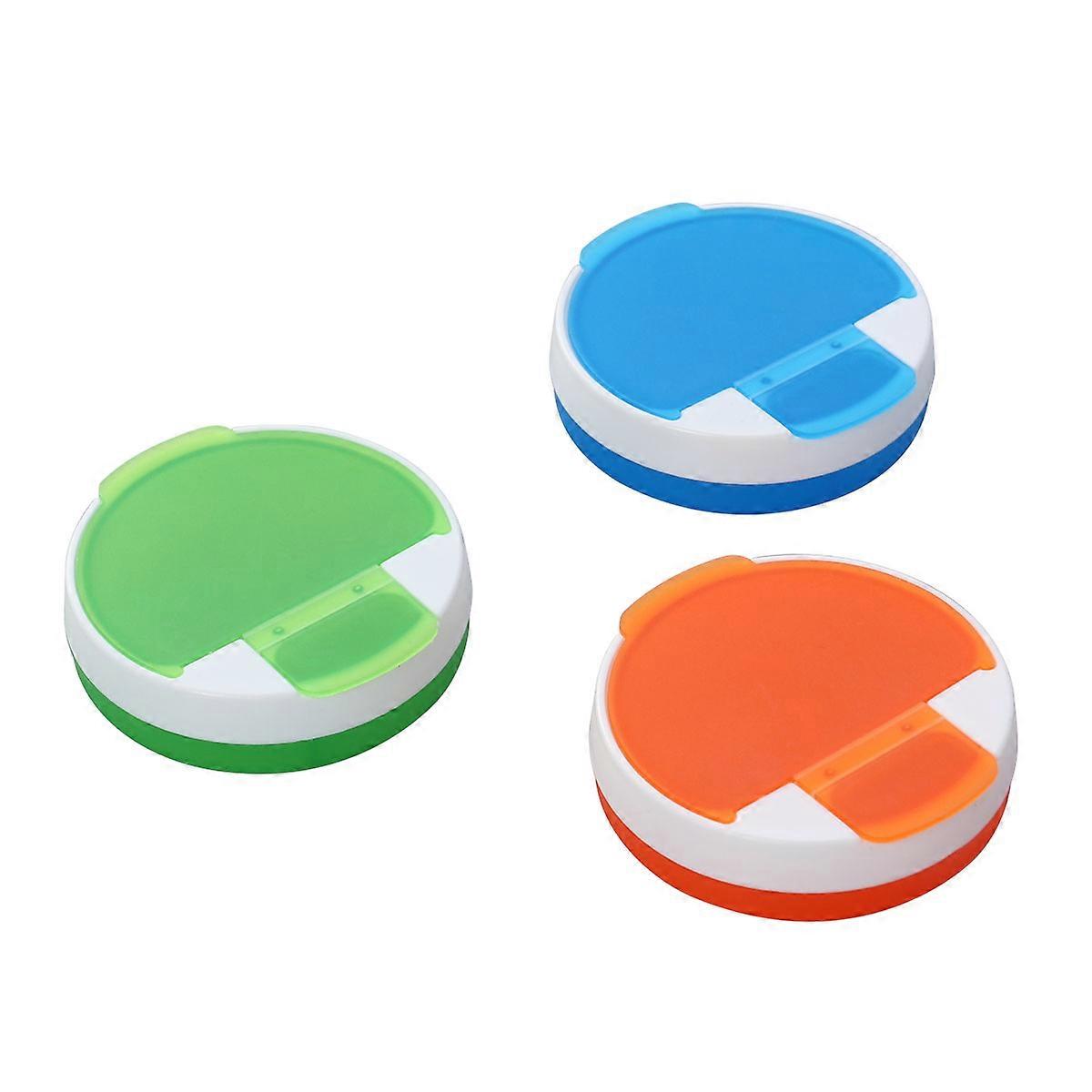Travel Pill Organizer Mini Tablet Box Moisture Proof Waterproof 6.5*2cm PP Material 3Pcs