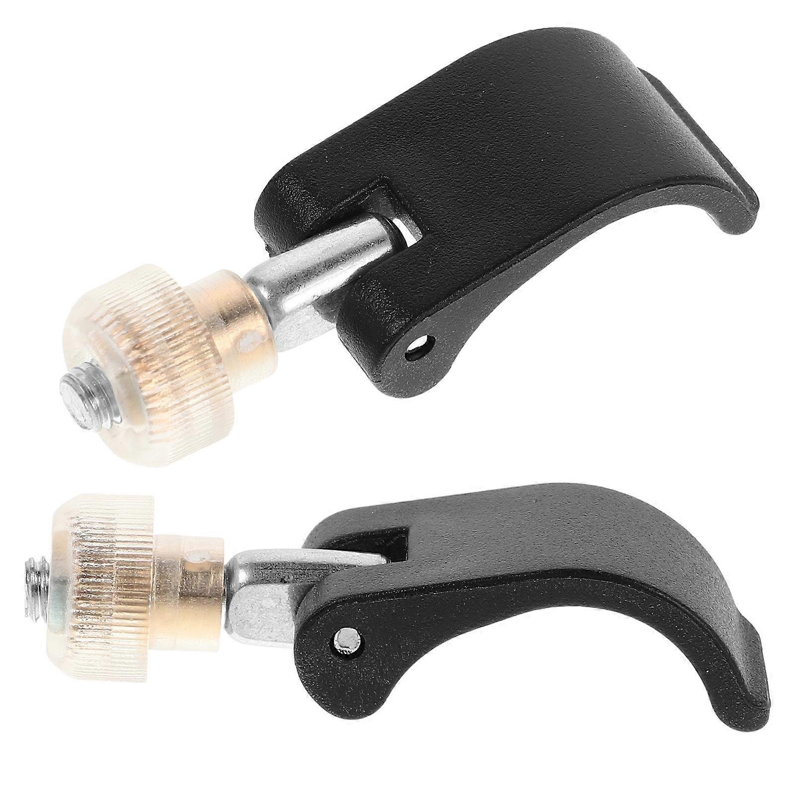 Adjustable Hiking Pole Lock Nuts for Climbing Stick Accessories 2Pcs Black