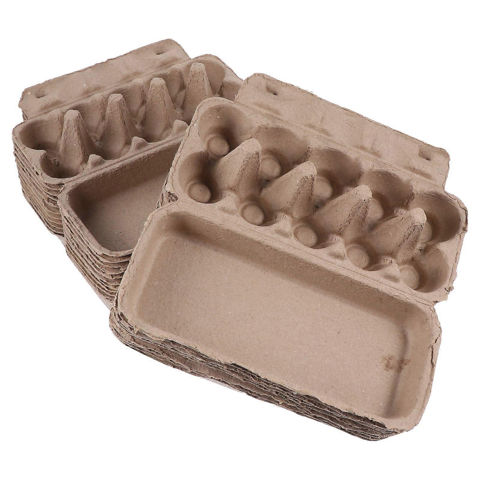 Egg Tray Egg Storage Box Refrigerator Use 9.82x4.32x2.75in 20Set