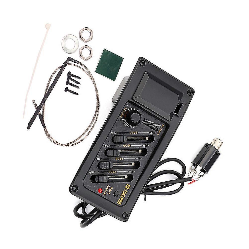 Mini Acoustic Guitar Pickup System Guitar Pickup with Tone Suitable for Music Performance and Recording 1 Set
