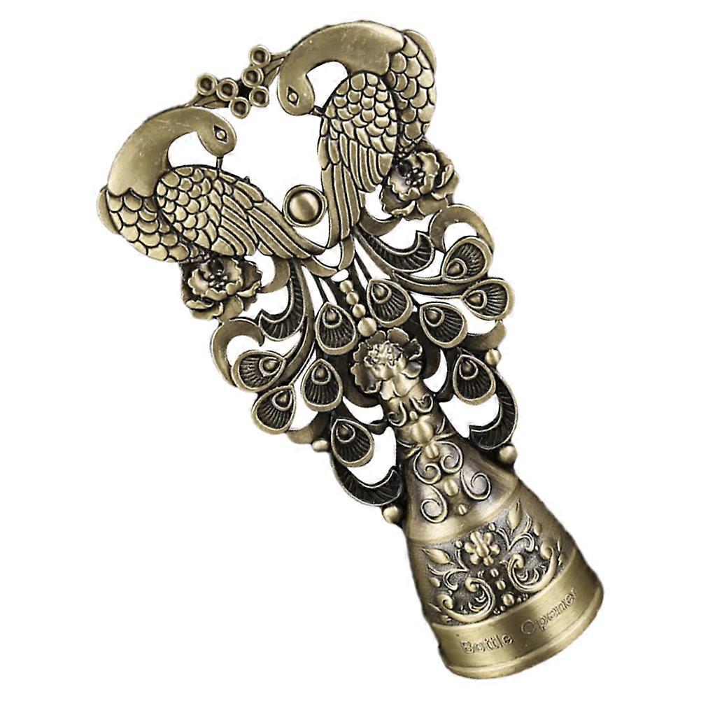 MLINS Metal Peacock Bottle Opener for Soda Vintage Beverage 1 Set Manual Opener