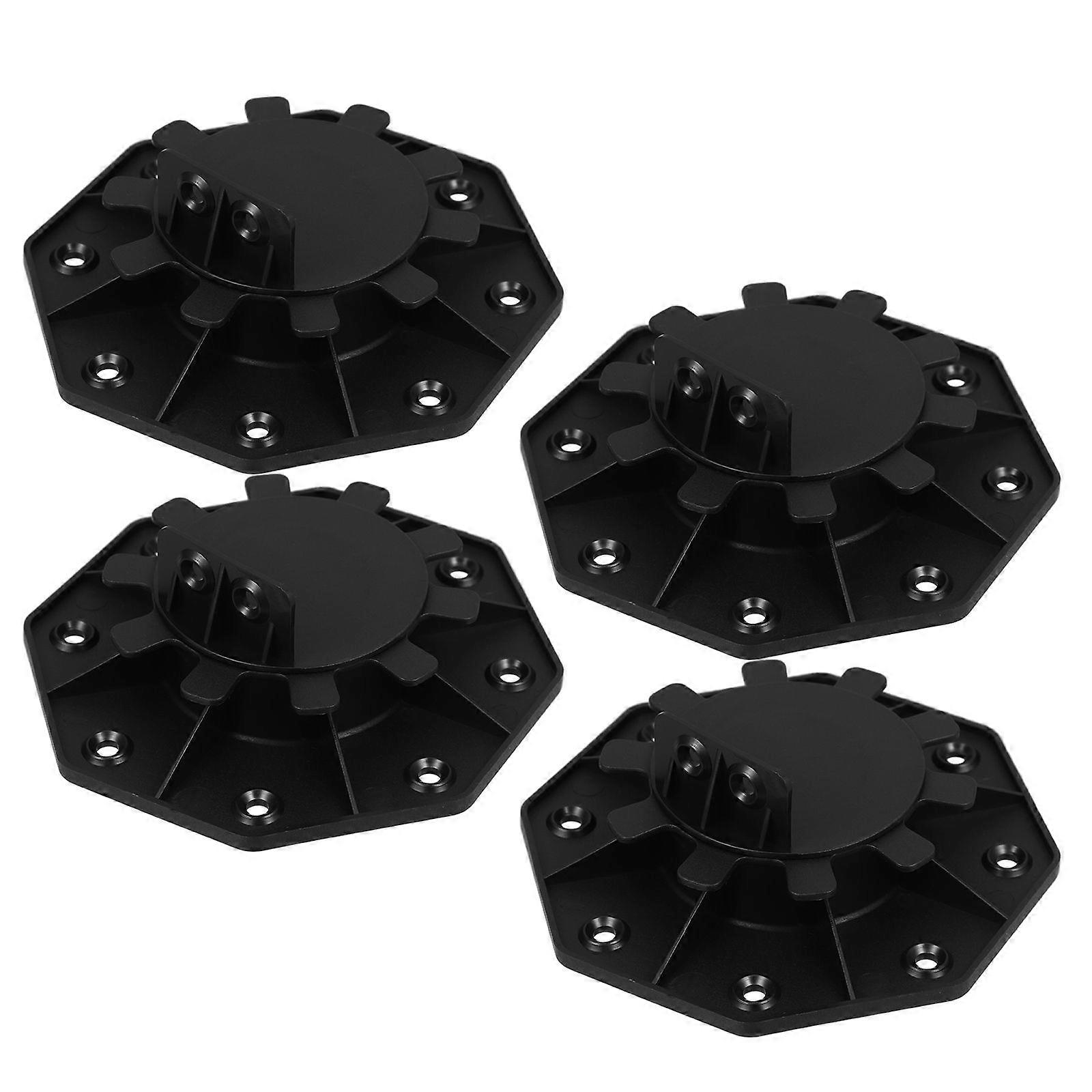 4pcs Deck Leveler Lift Pedestal Replaceable Floor Support Floor Support Column Adjustable Floor Base Pedestal Support Decking Support Base