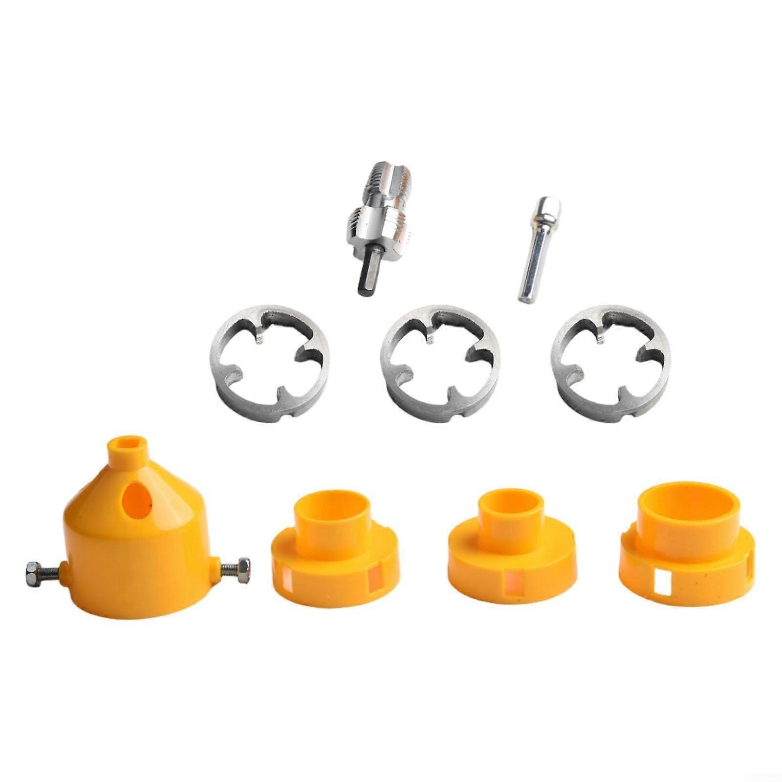 PVC pipe threading tool set with electric hole opener for hand drill, multipoint compatible water pipe drill set