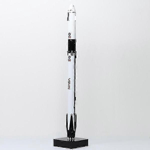 Spacex Falcon 9 with Dragon spacecraft Rocket Fin Simulation Model Toys Desk Decorations