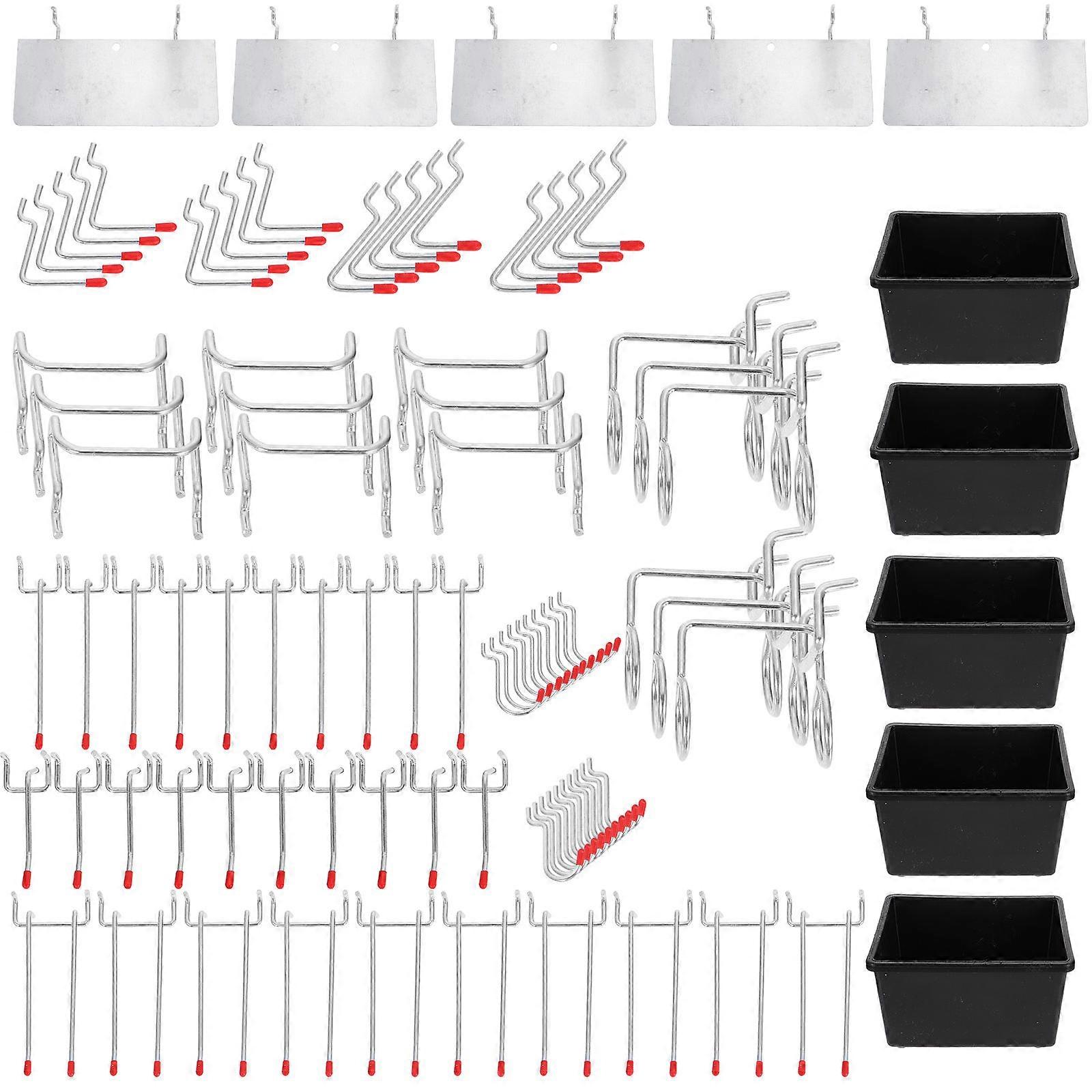 Hanging Display Hook 101Set Storage Solution For Tools Equipment In Kitchen Garage Ideal For Homeowners Shops