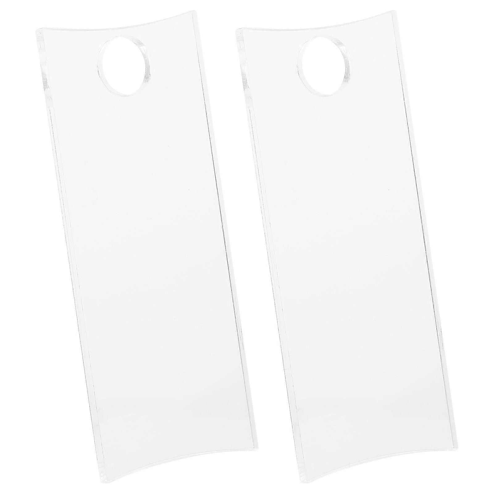 2pcs Acrylic Nameplate Tumbler Blanks for Diy Bottle Name Plates