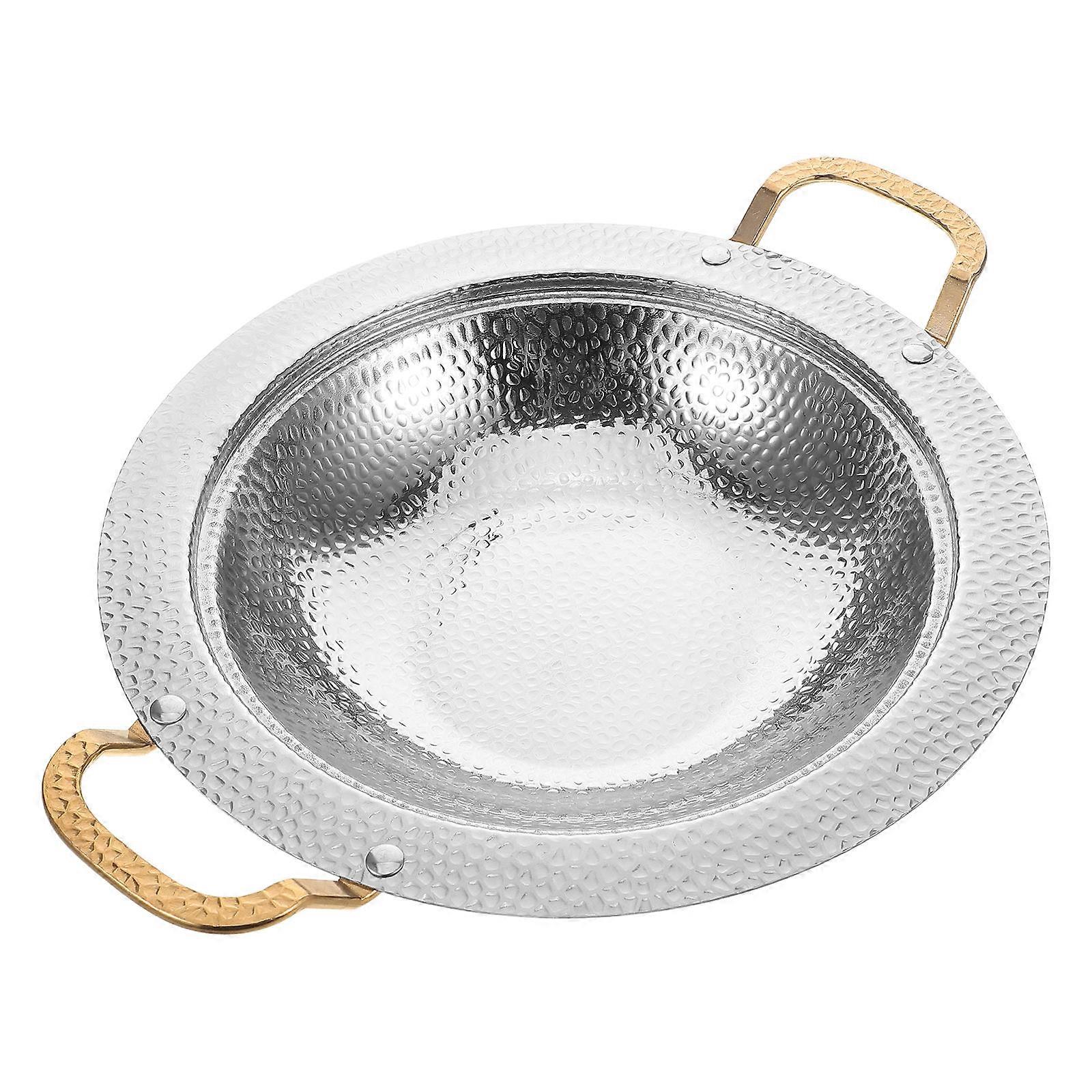 Lightweight Stainless Steel Cooking Pot with Double Handles for Efficient Heat Conduction and Versatile Outdoor Use Silver