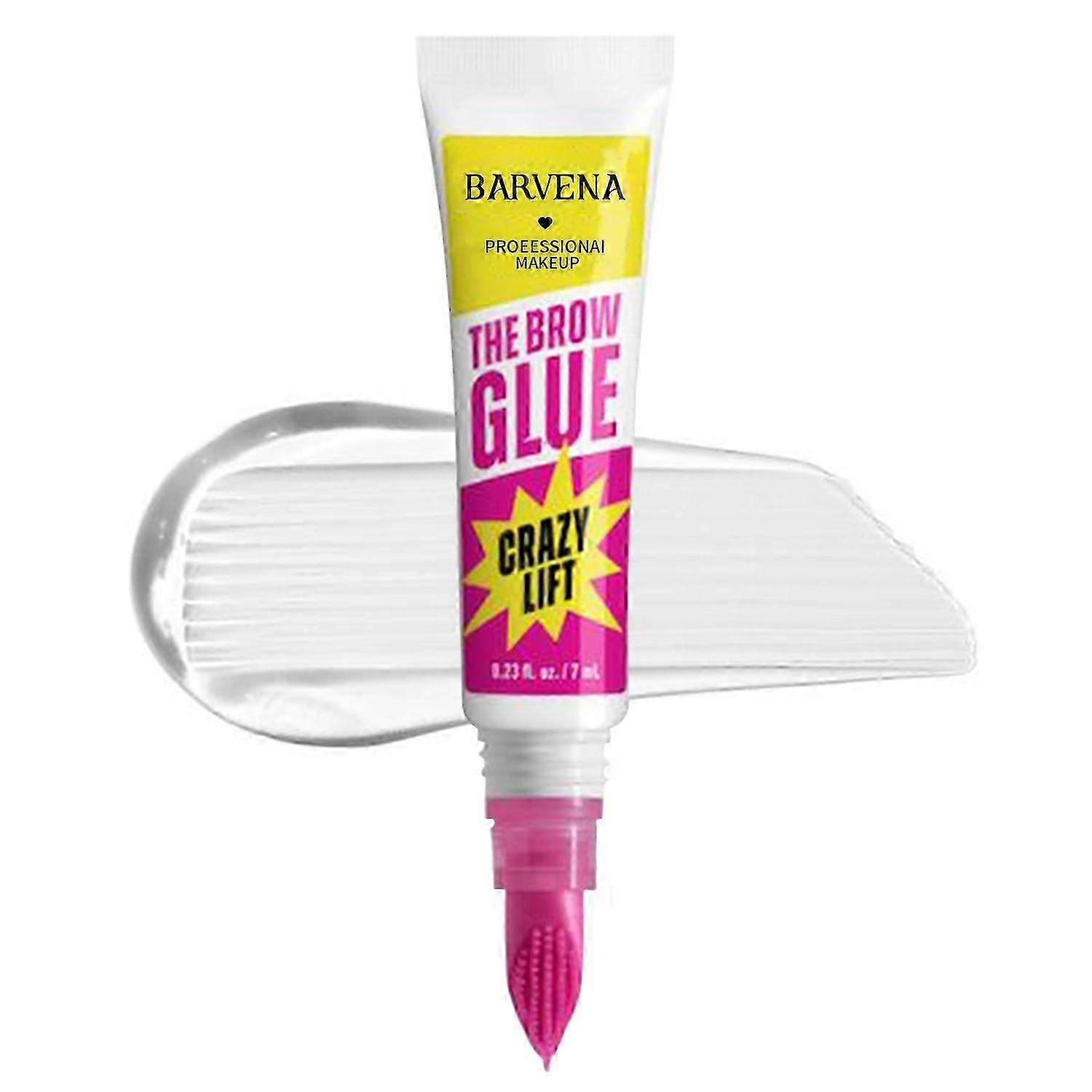 The Brow Glue Crazy Lift, Clear Eyebrow Gel, Brow Lamination Gel with 16HR Strong Hold & Built-In Styling Comb - Waterproog & Sweatproof, 7ML