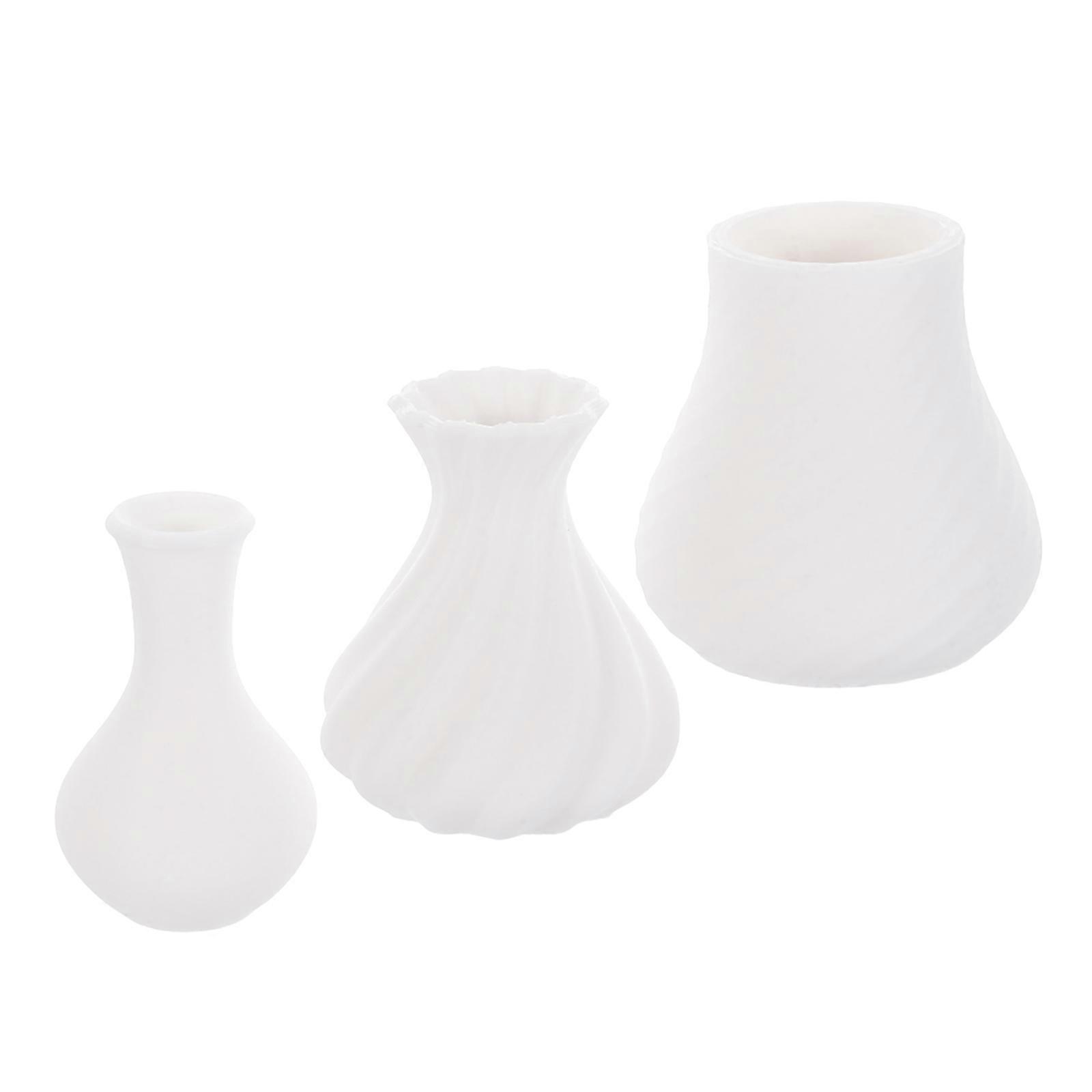 Mini Vases For Flowers 3Pcs Traditional Design Flower Insert Pots For Unique Micro Landscape Decoration